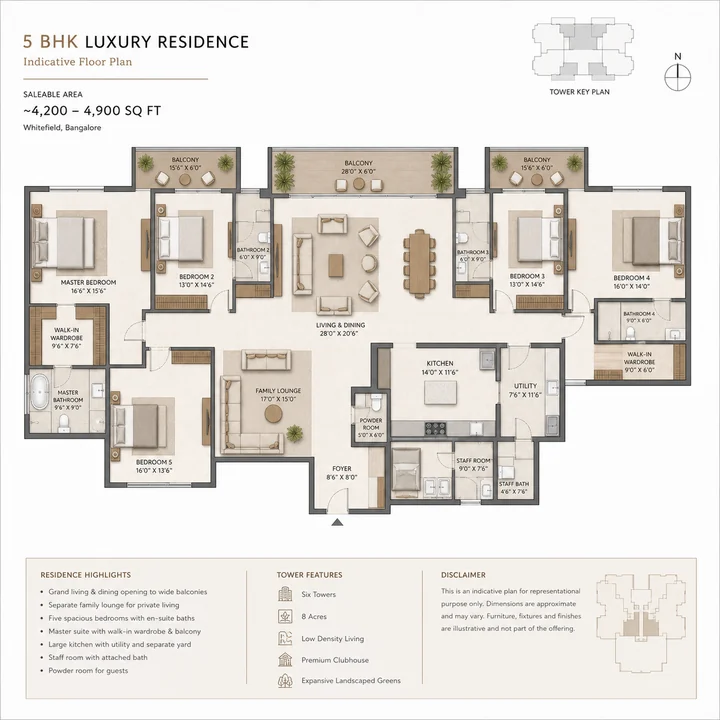 Lodha Hopefarm Whitefield 5 BHK floor plan layout Lodha Hopefarm Whitefield 5 BHK floor plan layout